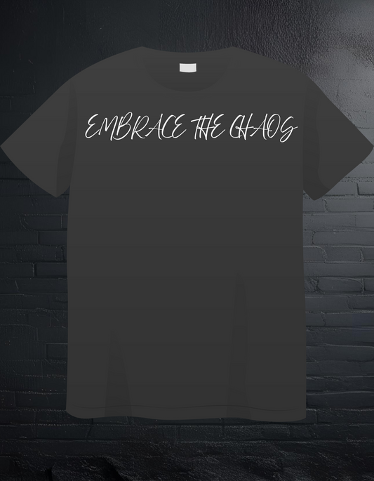 EMBRACE THE CHAOS TEE (GRAY)